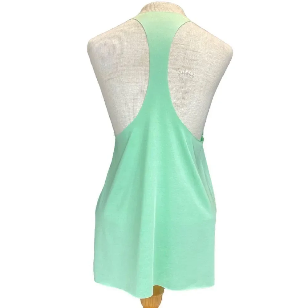 LORNA Jane ‘Easy To Wear’ Active Run Tank in Mint Sorbet Marl Size Medium